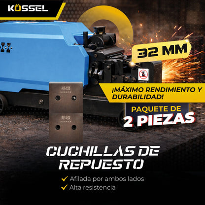 Repuestos de Cuchillas para Máquinas Cortadoras de Varilla (Par)