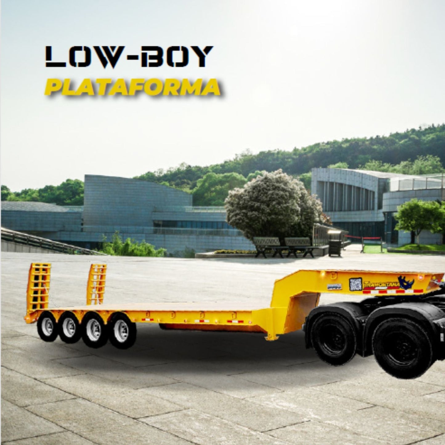 Remolque Low-boy De Alta Capacidad Para Transporte, 2024