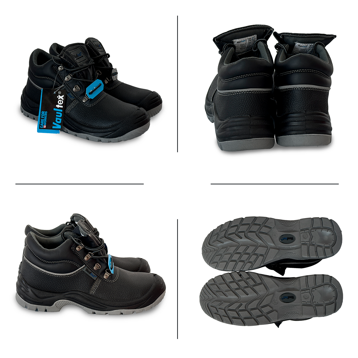 Bota de Seguridad Industrial Vaultex con Casquillo de Acero