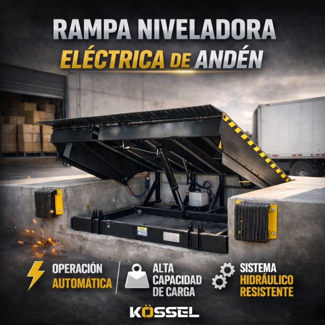 Rampa niveladora de muelle eléctrica