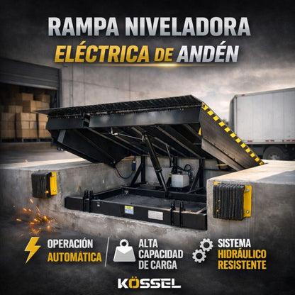 Rampa niveladora de muelle eléctrica