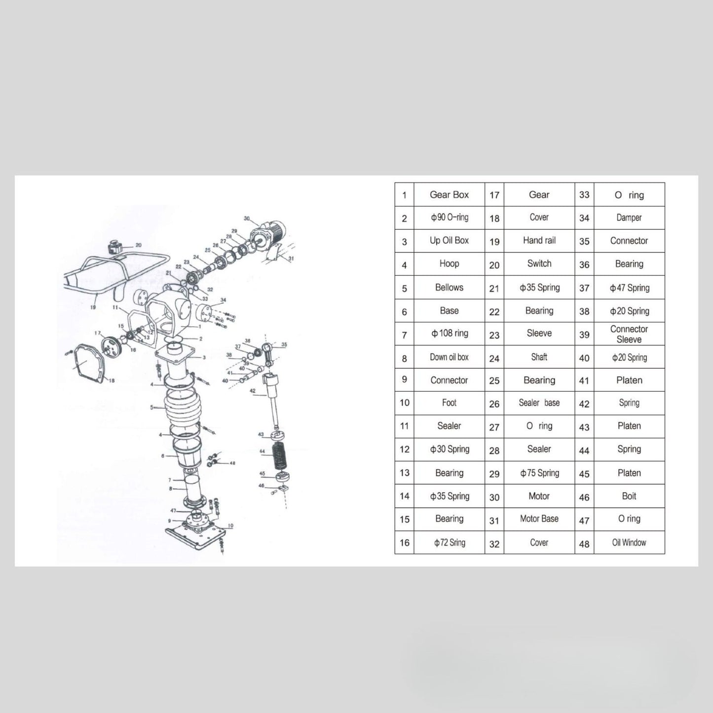 Bailarina Compactadora 6.5 Hp Apisonadora GZD-110