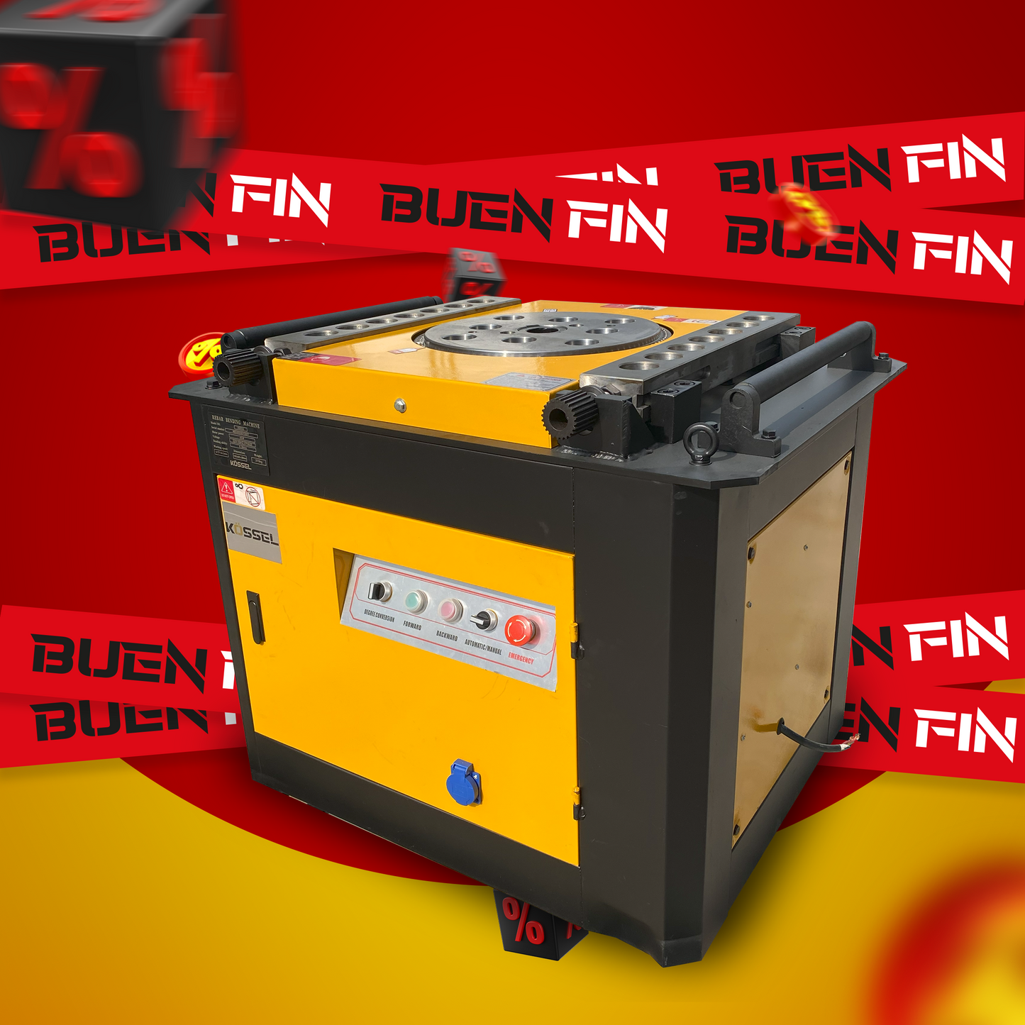 Máquina Dobladora de Varilla GW55 (6 - 40 mm)