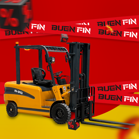 Montacargas Eléctrico 2.5 toneladas 4.5 mts altura max c/desplazamiento