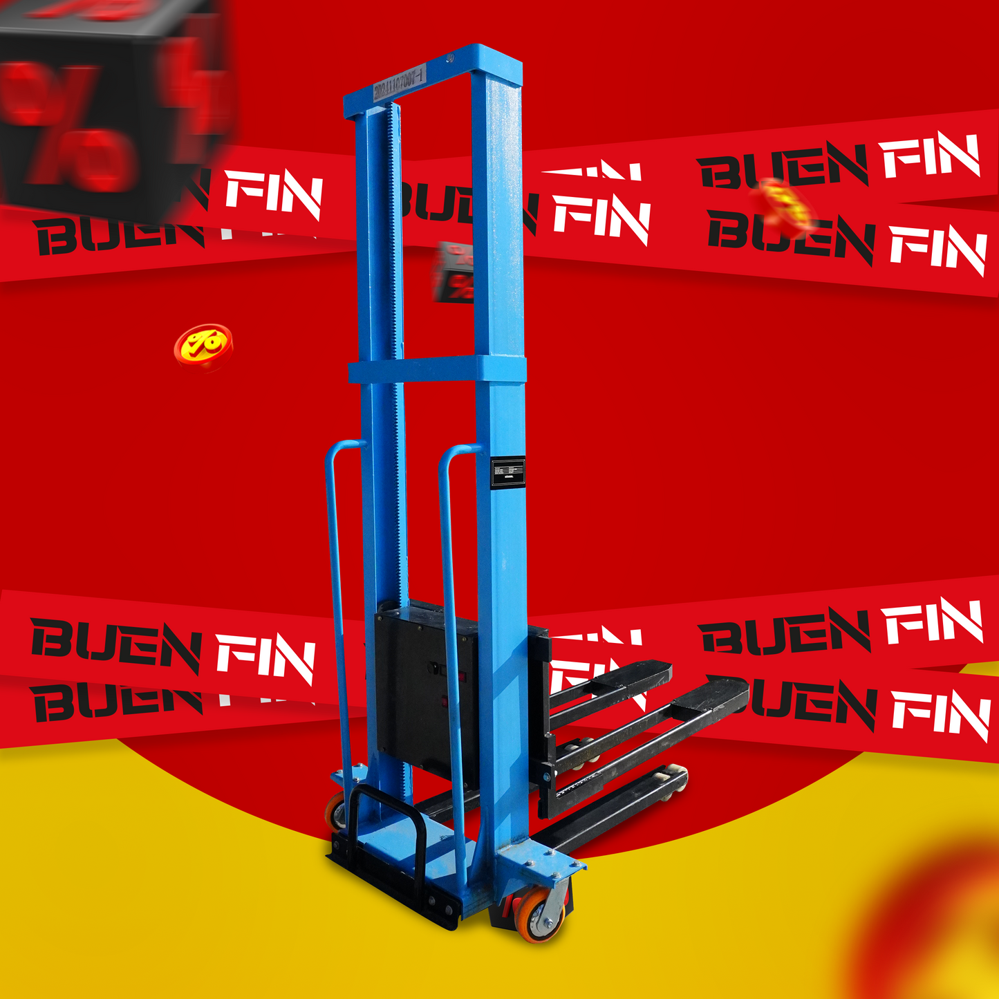 Patín Montacargas Hidráulico 1 Ton 1.6 mts Nuevo